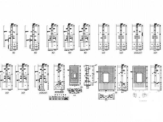 26层纯剪力墙结构办公楼结构CAD施工图纸（地下1层）(基础设计等级) - 3