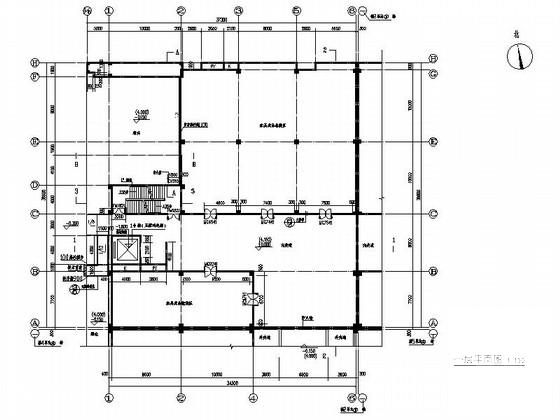住宅楼小区3层仓库建筑施工CAD图纸 - 3