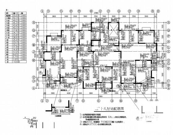 18层剪力墙结构商品楼结构CAD施工图纸（3栋带跃层）(基础设计等级) - 3