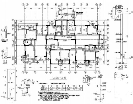 18层剪力墙结构商品楼结构CAD施工图纸（3栋带跃层）(基础设计等级) - 4