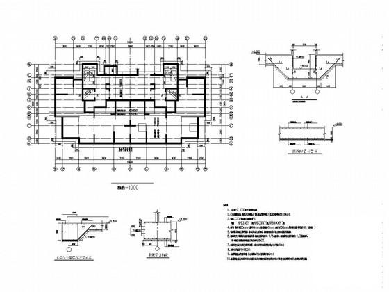 24层剪力墙结构住宅楼结构CAD施工图纸 - 2