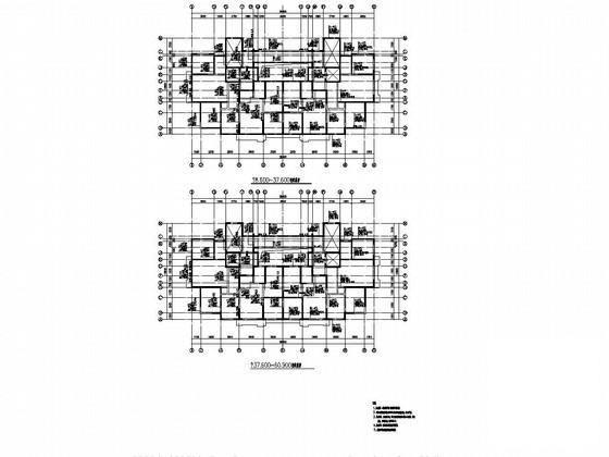 24层剪力墙结构住宅楼结构CAD施工图纸 - 3