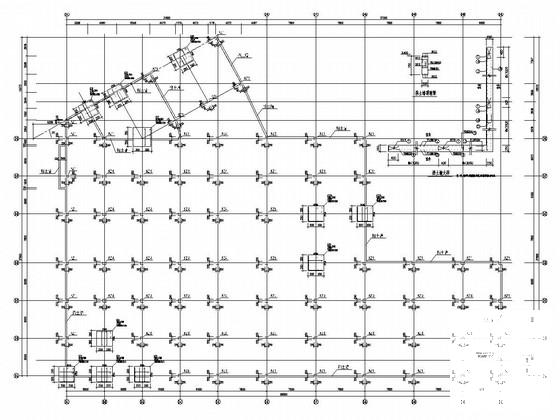 公寓地下车库现浇混凝土结构CAD施工图纸（独立基础） - 1