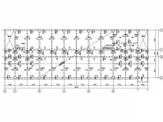 6层框架结构办公楼结构CAD施工图纸（建筑） - 1