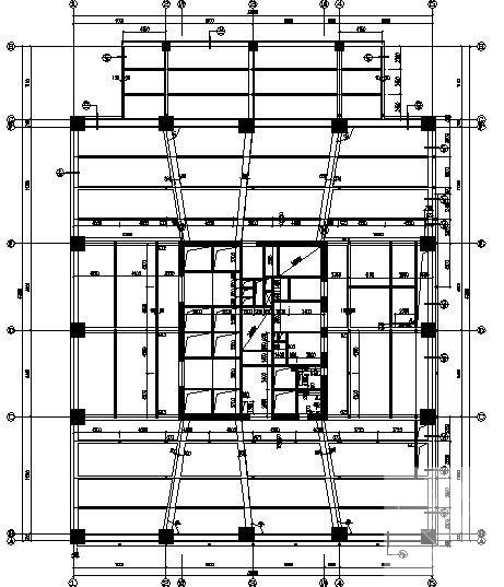 39层框架核心筒办公楼结构CAD施工图纸（筏形基础） - 2