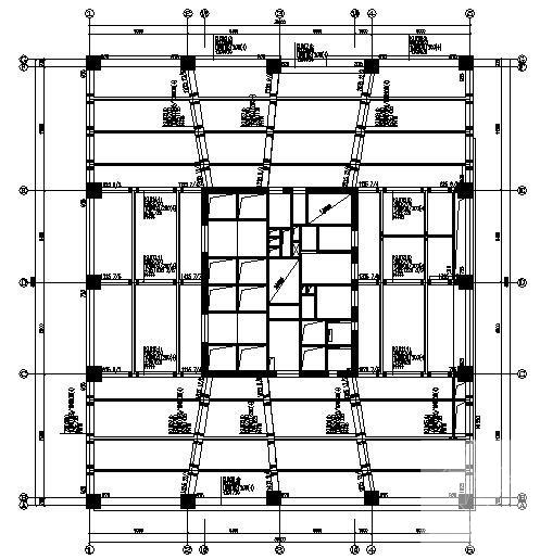 39层框架核心筒办公楼结构CAD施工图纸（筏形基础） - 3