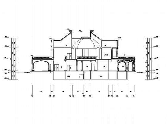 2层法式会所建筑施工CAD图纸 - 2