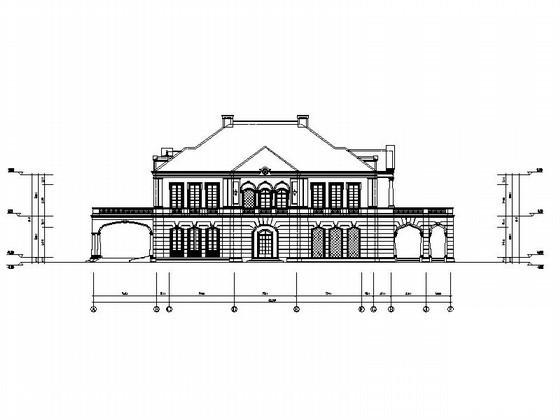 2层法式会所建筑施工CAD图纸 - 4