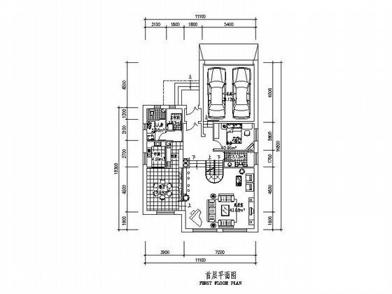 3层独立别墅建筑方案设计图纸（高9.3m面积335.08平米） - 3