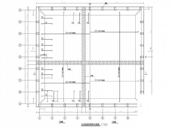 7度抗震钢结构罩棚水池结构CAD施工图纸(建施)(建筑设计说明) - 2