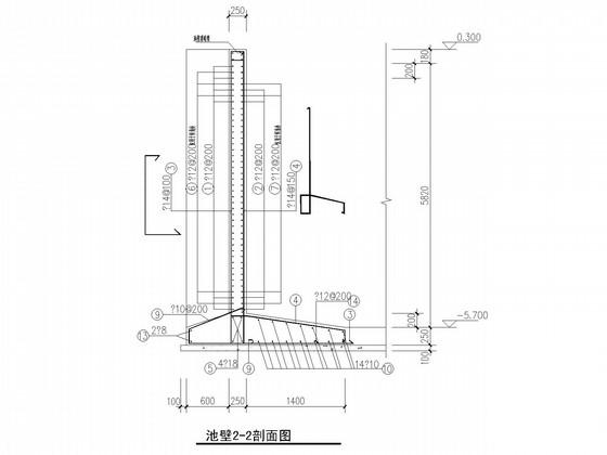 7度抗震钢结构罩棚水池结构CAD施工图纸(建施)(建筑设计说明) - 3