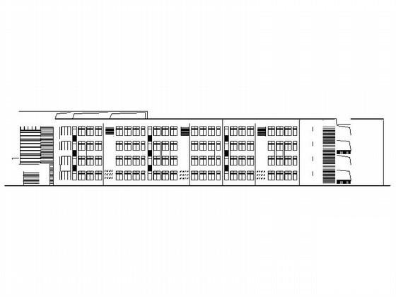 星光学校4层教学楼建筑初步图纸(屋顶构架平面图) - 1