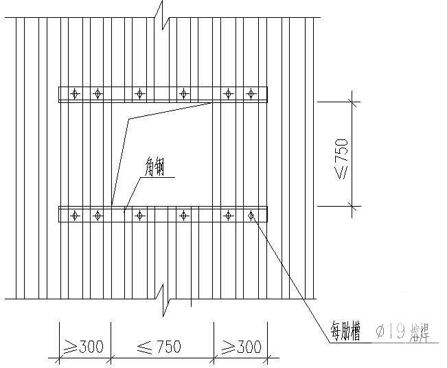 压型钢板开孔加强措施图 - 1