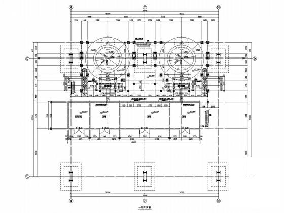 100t两层框剪结构钢包炼炉结构CAD施工图纸（建筑图纸） - 5