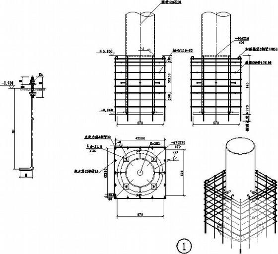 收费站（雨棚）桁架结构CAD施工图纸（单层建筑） - 4