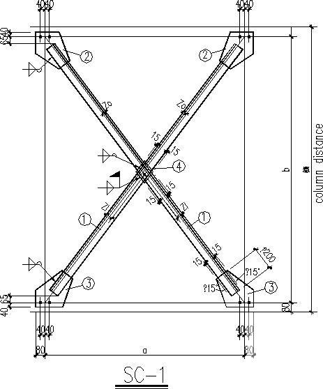 10米跨门式刚架厂房结构CAD施工图纸（独立基础）(平面布置图) - 2