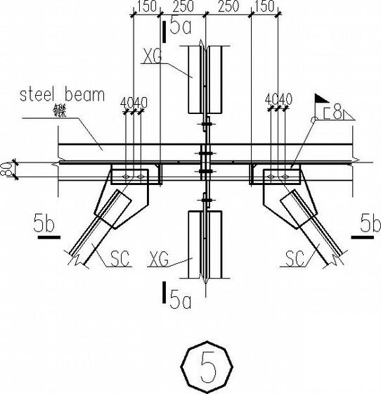 10米跨门式刚架厂房结构CAD施工图纸（独立基础）(平面布置图) - 4