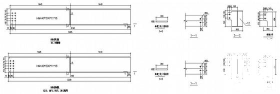 3层钢框架结构商务综合楼结构CAD施工图纸(钢构件加工详细设计图纸) - 4