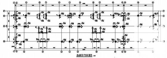 11层框架剪力墙住宅楼结构CAD施工图纸（桩基础）(平面布置图) - 1