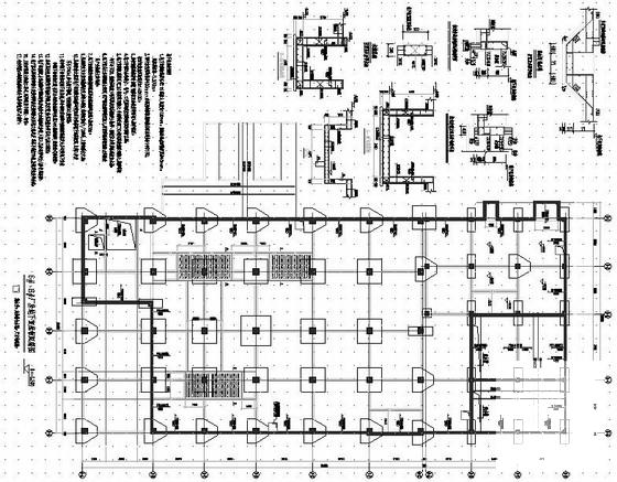 6层框架结构加工厂房结构CAD施工图纸（独立基础） - 3