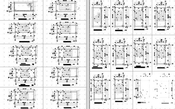 6层框架结构加工厂房结构CAD施工图纸（独立基础） - 4