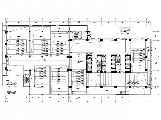 一类高层地上6层钢筋混凝土结构建筑强电系统CAD施工图纸（地下4层） - 1
