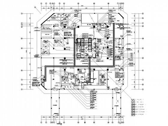 上23层商业办公楼电气出图纸版CAD施工图纸（塔楼、裙房、地下室人防） - 3