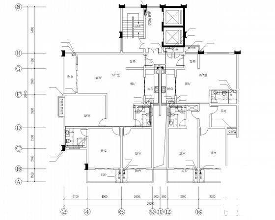 17层城乡公租房给排水消防CAD施工图纸 - 4