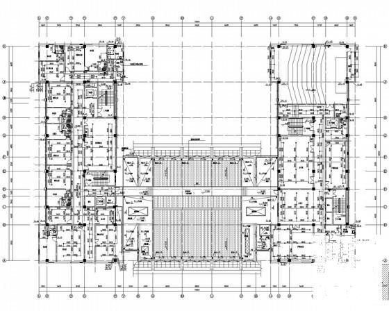 6层综合大楼给排水CAD施工图纸(泵房平面布置图) - 1