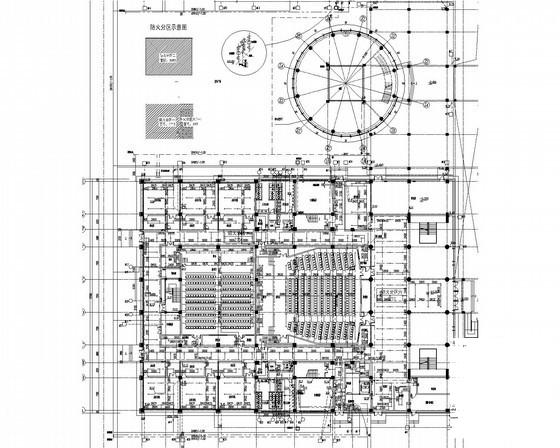4层会议中心给排水消防CAD施工图纸 - 1