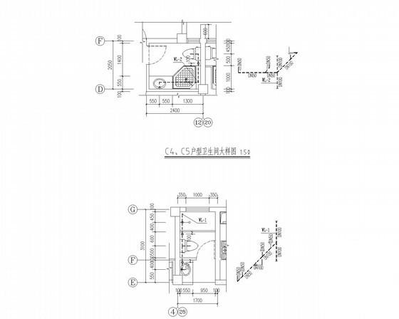 26层商住楼给排水消防CAD施工图纸（冷凝水） - 3