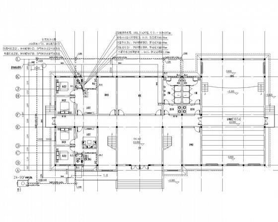 4层特殊学校综合楼给排水消防CAD施工图纸 - 1