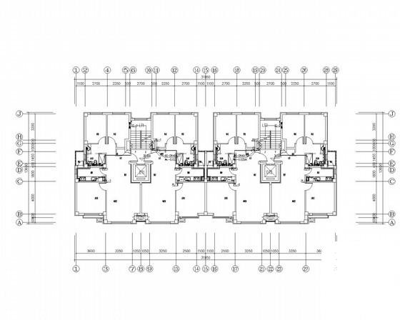 高档小区11层住宅楼群给排水消防CAD施工图纸 - 1