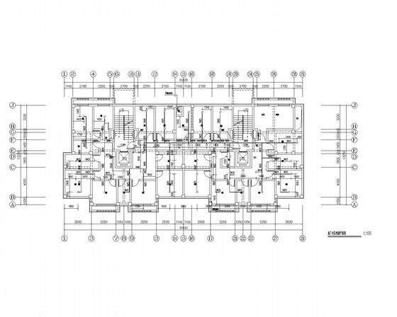 高档小区11层住宅楼群给排水消防CAD施工图纸 - 2