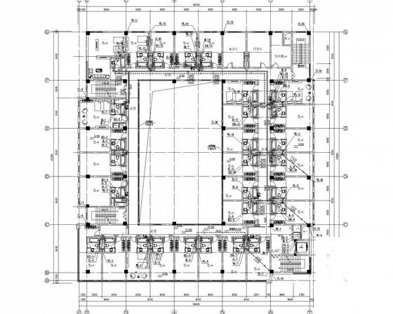 多层办公楼给排水消防CAD施工图纸（系统图纸全） - 1