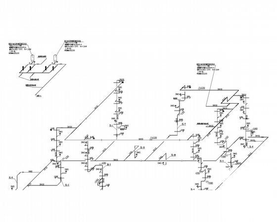 多层办公楼给排水消防CAD施工图纸（系统图纸全） - 4