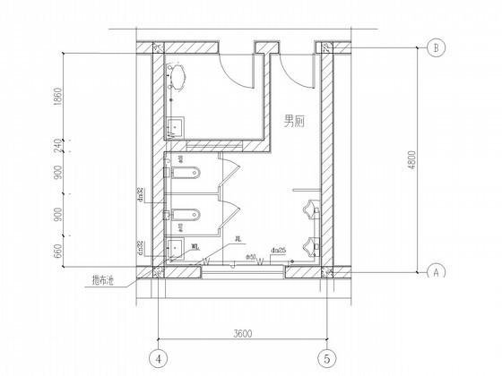 5层学校办公楼给排水消防CAD施工图纸（15年最新设计附计算书） - 3