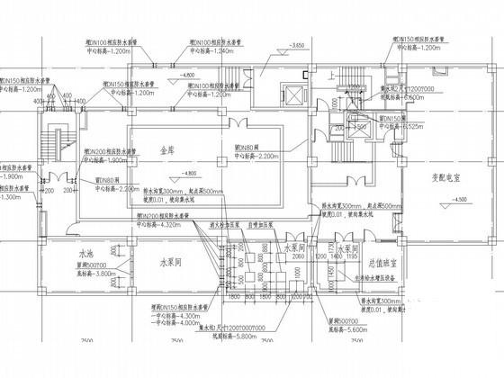 13层办公大楼给排水消防CAD施工图纸（冷凝水系统） - 3