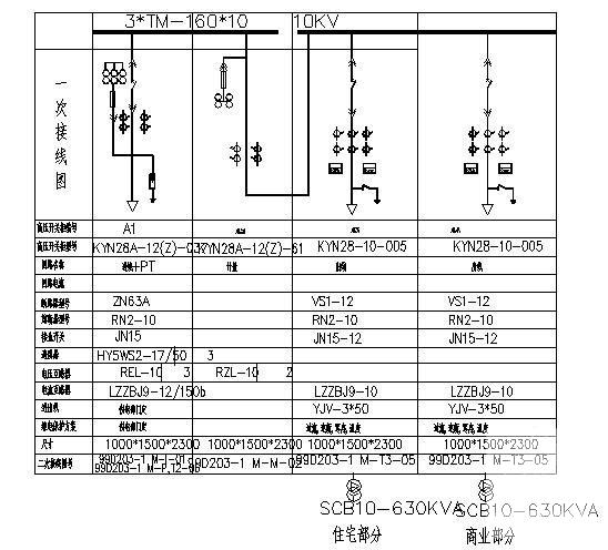 18层商住楼电气CAD施工图纸（二级负荷） - 4