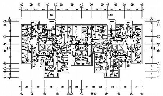 11615.10m平米17层住宅楼电气CAD施工图纸设计(综合布线系统) - 2