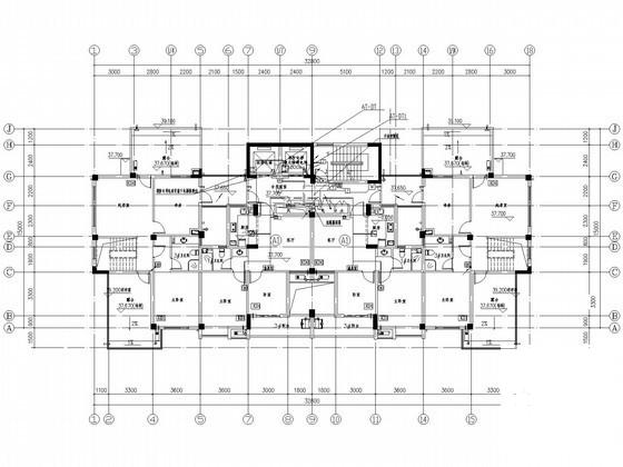 23层城中村改造工程高层建筑电气CAD施工图纸(消防报警及联动) - 2