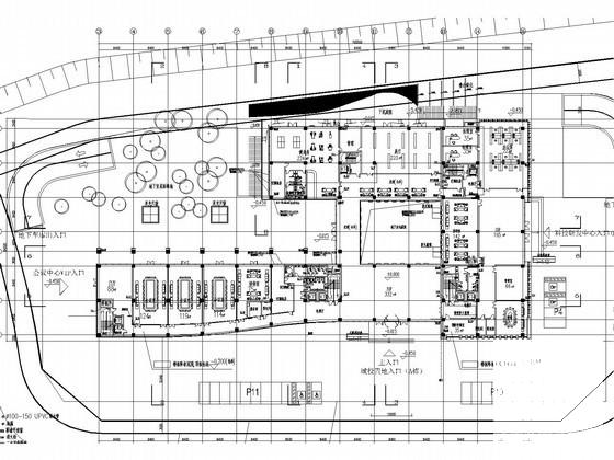 5层企业自用办公楼给排水消防CAD施工图纸（雨水回收利用雨水净化） - 1