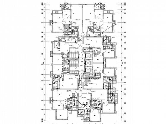 32层商住楼给排水消防CAD施工图纸 - 1