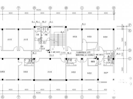 4层综合办公楼给排水CAD施工图纸（大院作品） - 1