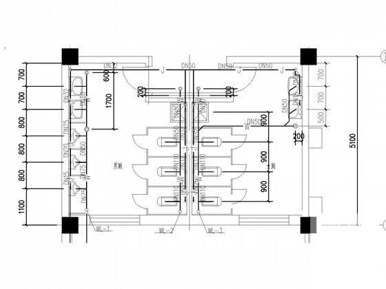 3层厂房办公楼给排水及消防CAD施工图纸 - 4