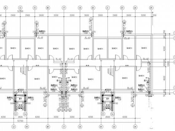 多层住宅楼给排水及消防CAD施工图纸（热水系统） - 1