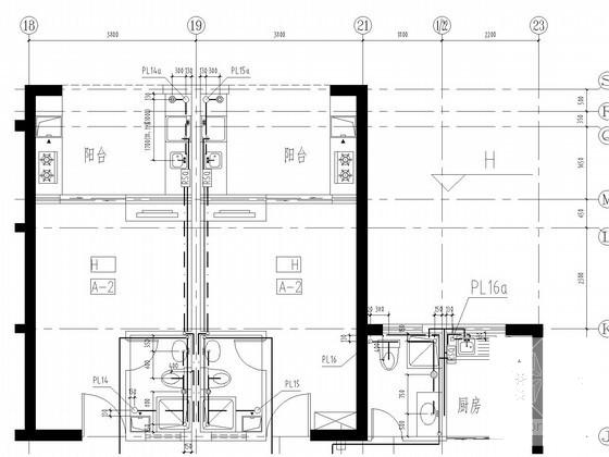 超高层公寓楼给排水及消防CAD施工图纸（自动喷淋） - 3