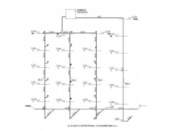 4层小型办公楼给排水消防CAD施工图纸 - 4