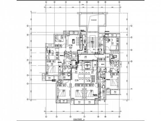 高层住宅楼给排水及消防CAD施工图纸设计(自动喷淋灭火系统) - 1