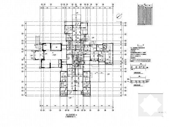 多栋高层住宅楼给排水消防CAD施工图纸设计(室内消火栓系统) - 4